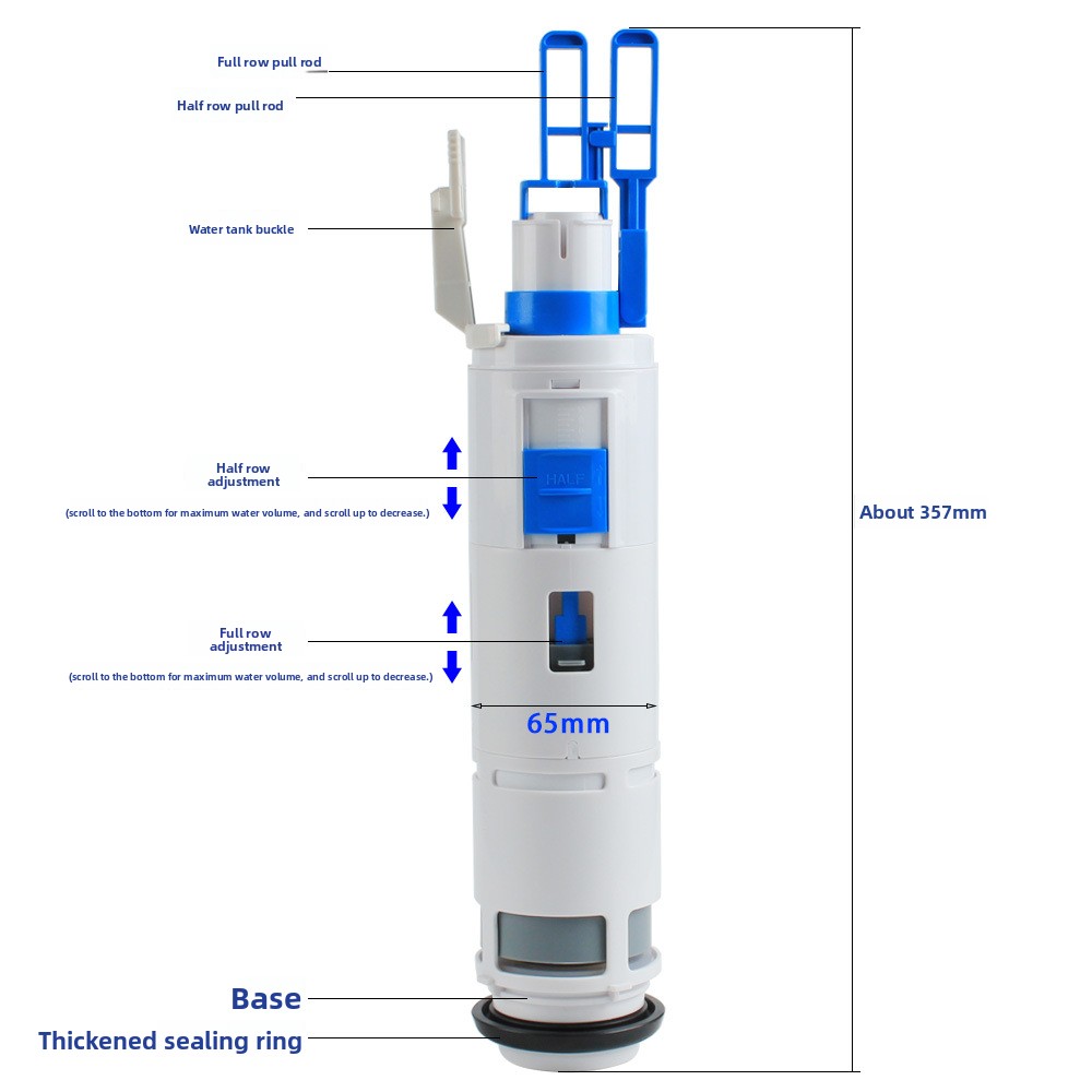 Fill Valve + Flush Valve Set C - đánh giá và giá Toilet Fill Valve