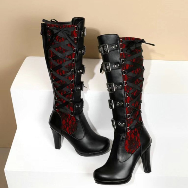 Punk Gothic Style Women's Knee - đánh giá và giá Pipe Bending Spring